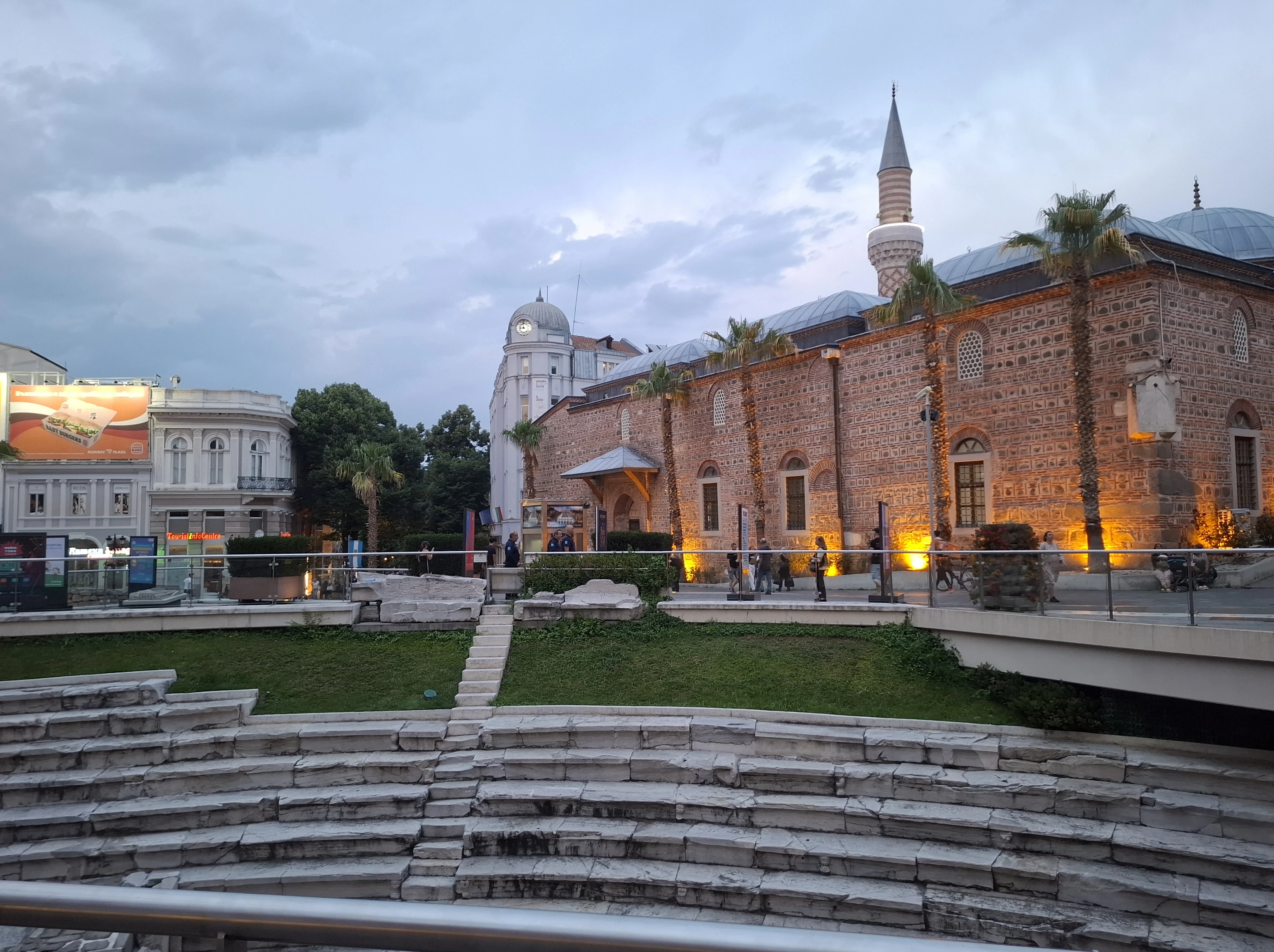 View of Roman colluseum in Plovdiv Bulgaria