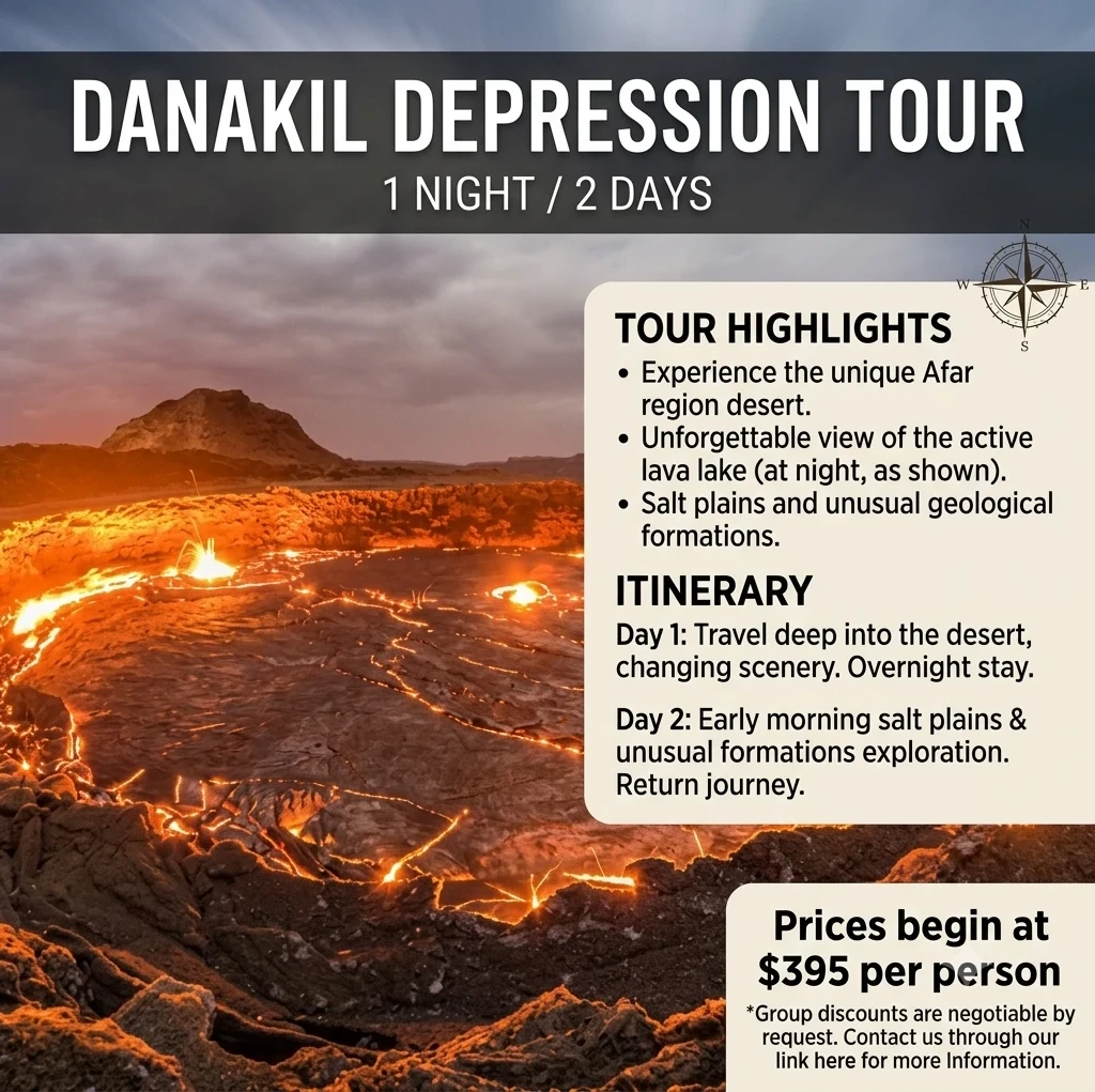 Danakil Depression 2 Day 1 Night Ethiopia tour