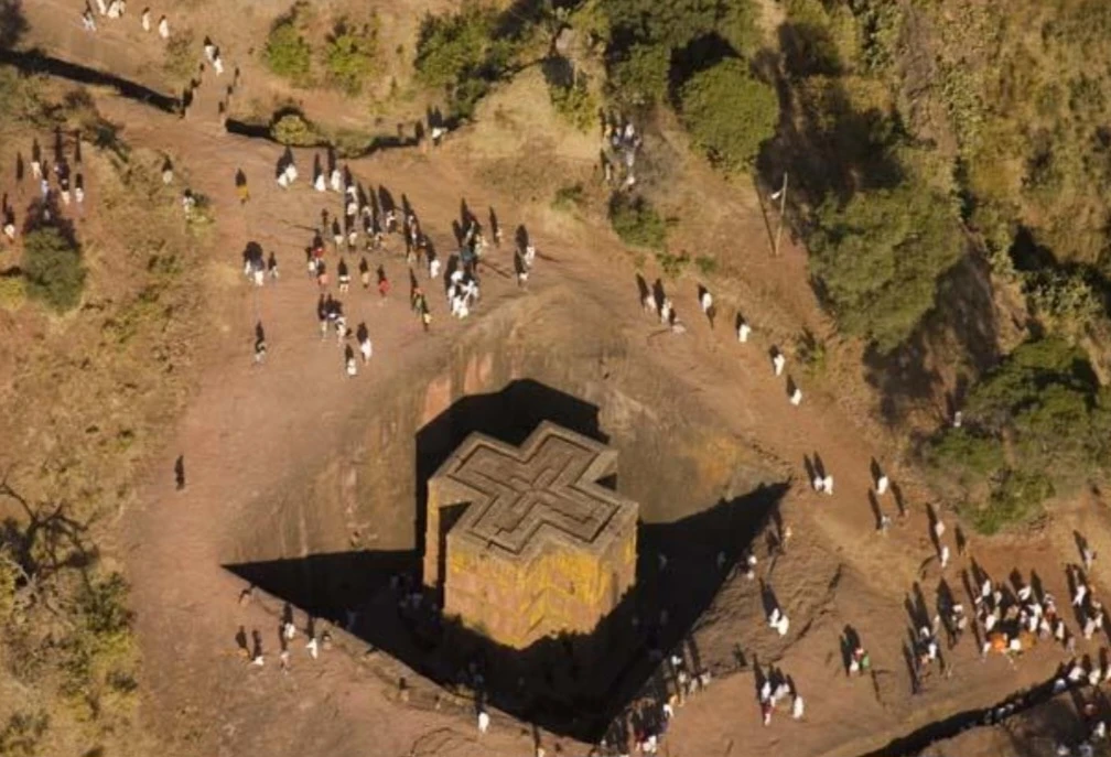Lalibela ancient site in ethiopia