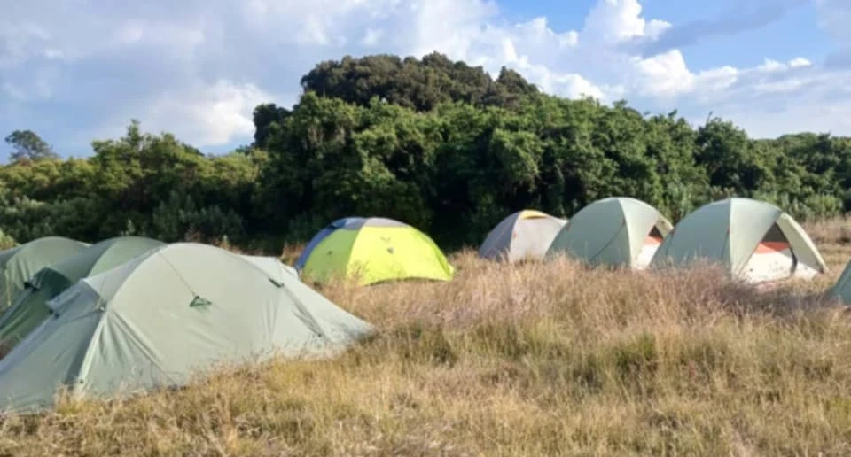Geech campsite in Simien Mountains Ethiopia