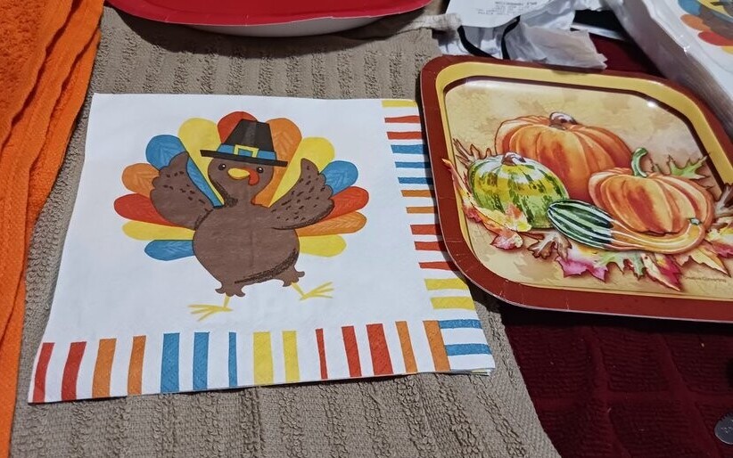 Turkey napkin
