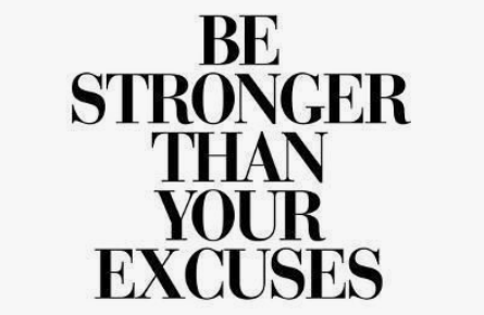 No excuses