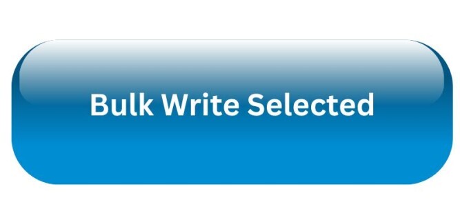 Bulk Write Selected