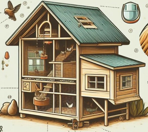 cross section of a chicken coop - Chickenmethod.com