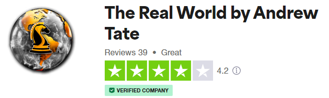 The Real World Star Rating at Trustpilot which is a 4.2 out of 5