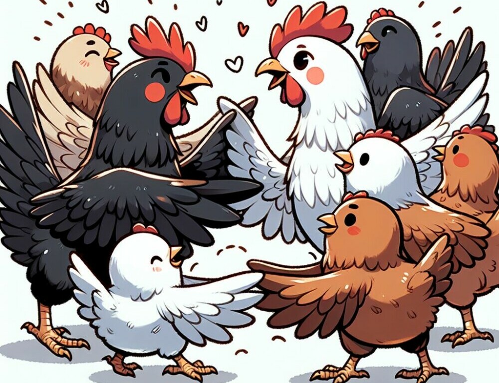 Happy, Harmonious Chickens - Chickenmethod.com