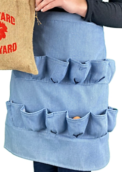 Blue Denim Egg Gathering Apron - Chickenmethod.com