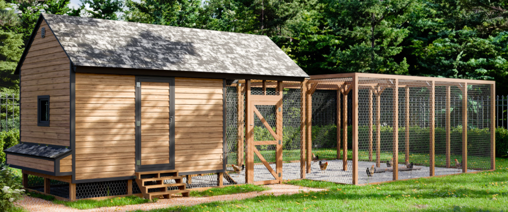 Extra Large Chicken Coop With Run - Easy Coops