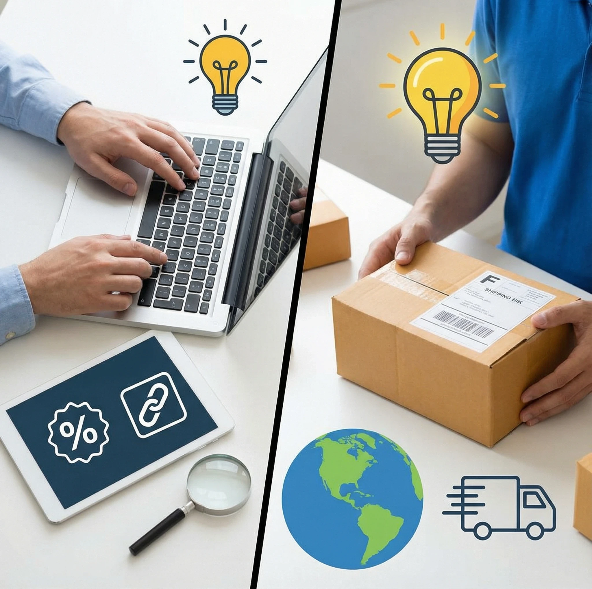 image of affiliate marketing verses dropshipping