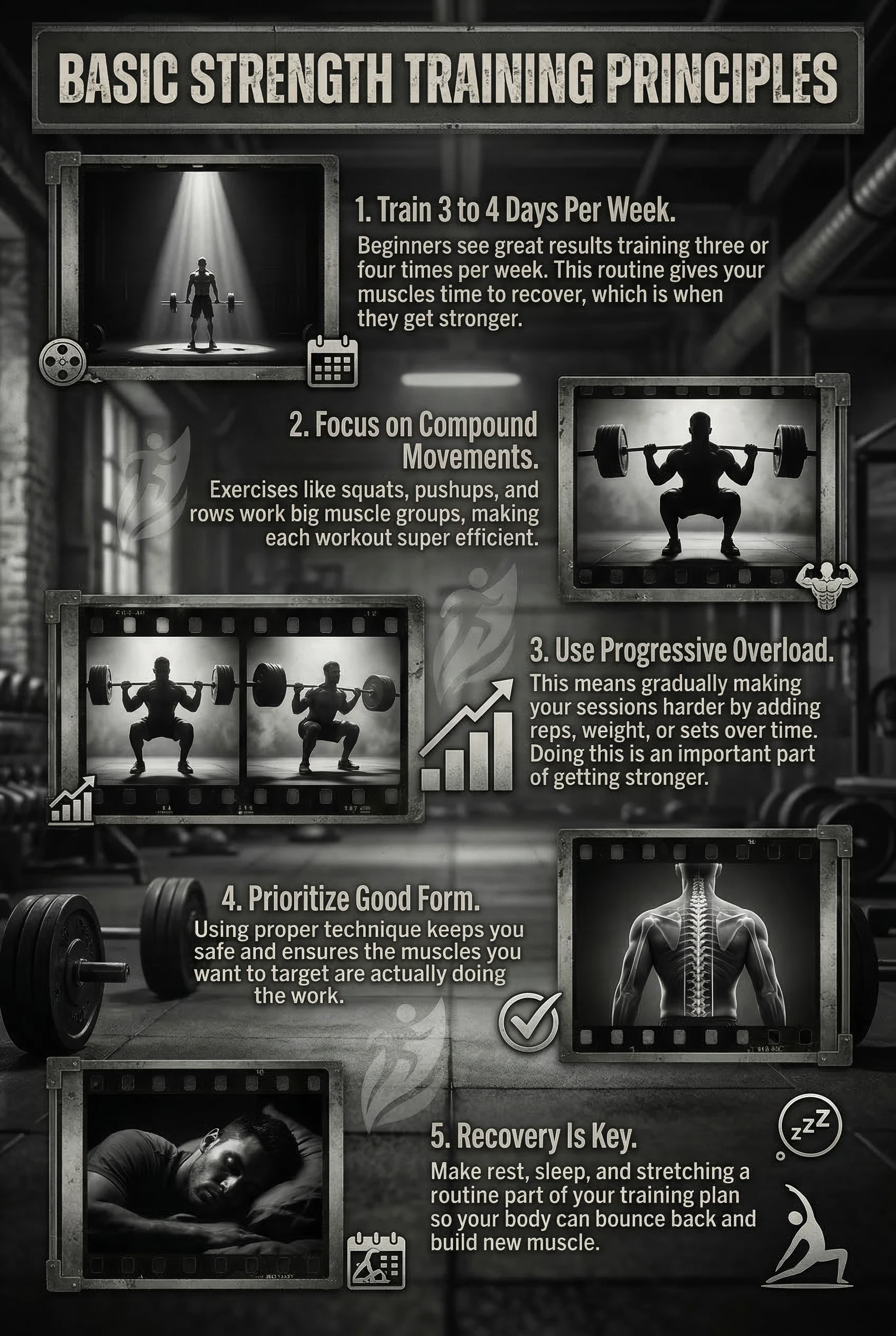 Basic Strength training principles for beginners