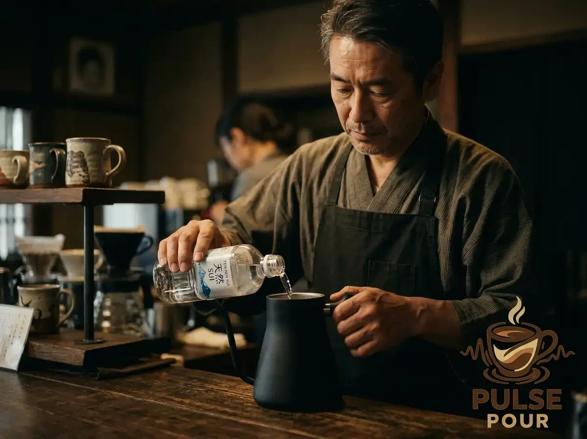using spring water for pour over coffee