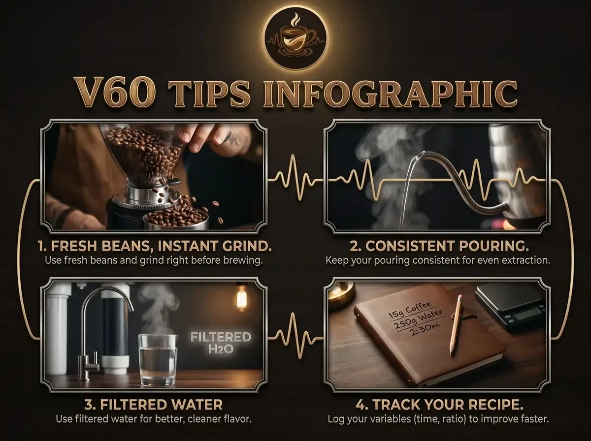 V60 tips Infographic
