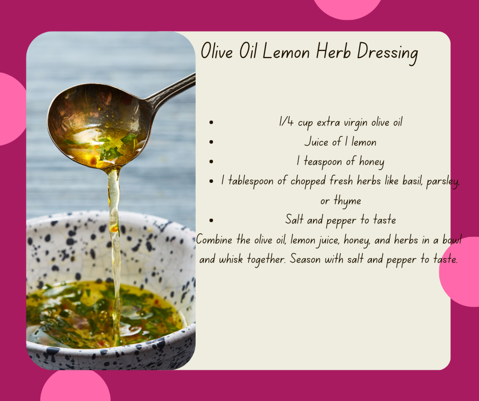 Olive Oil Lemon Herb Dressing Recipe