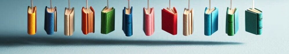 row of books