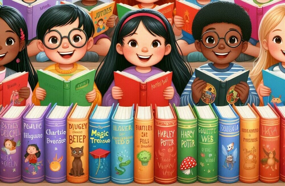 children reading