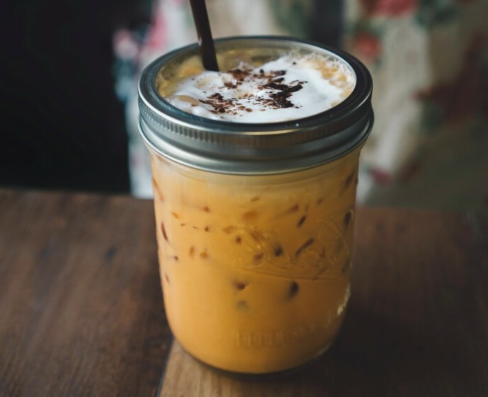 Thai Milk Tea Boba in Eggnog Milk Tea‍