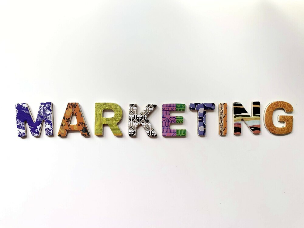 marketing in capital letters