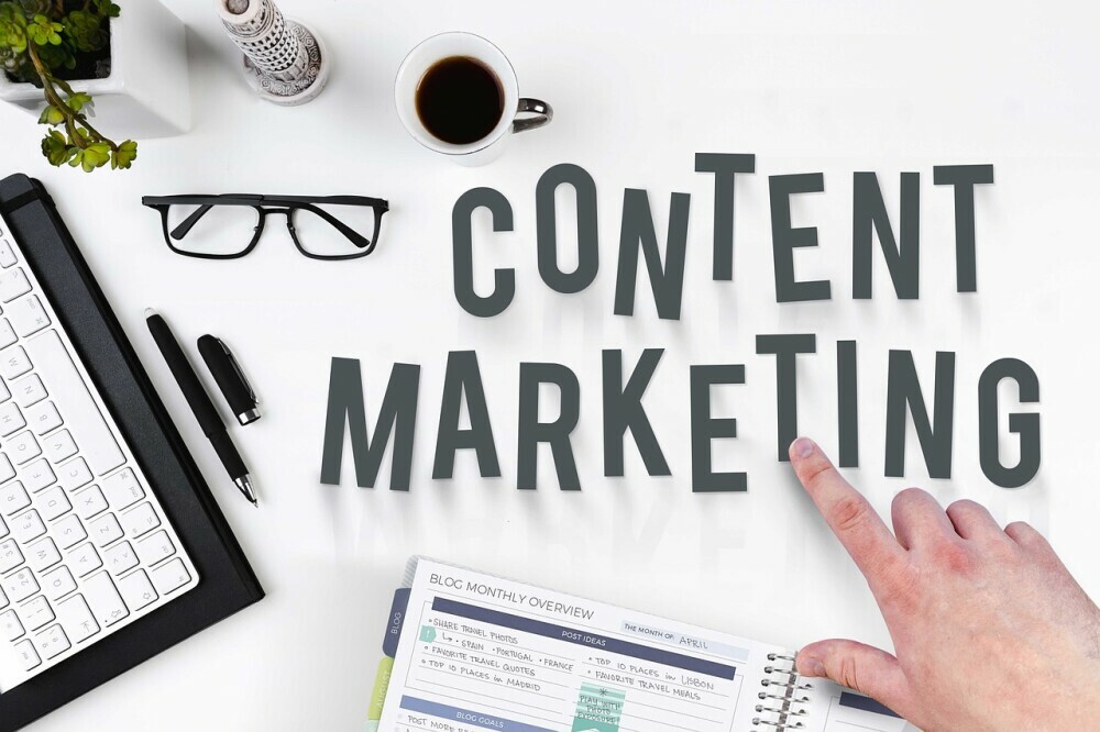 content marketing sign