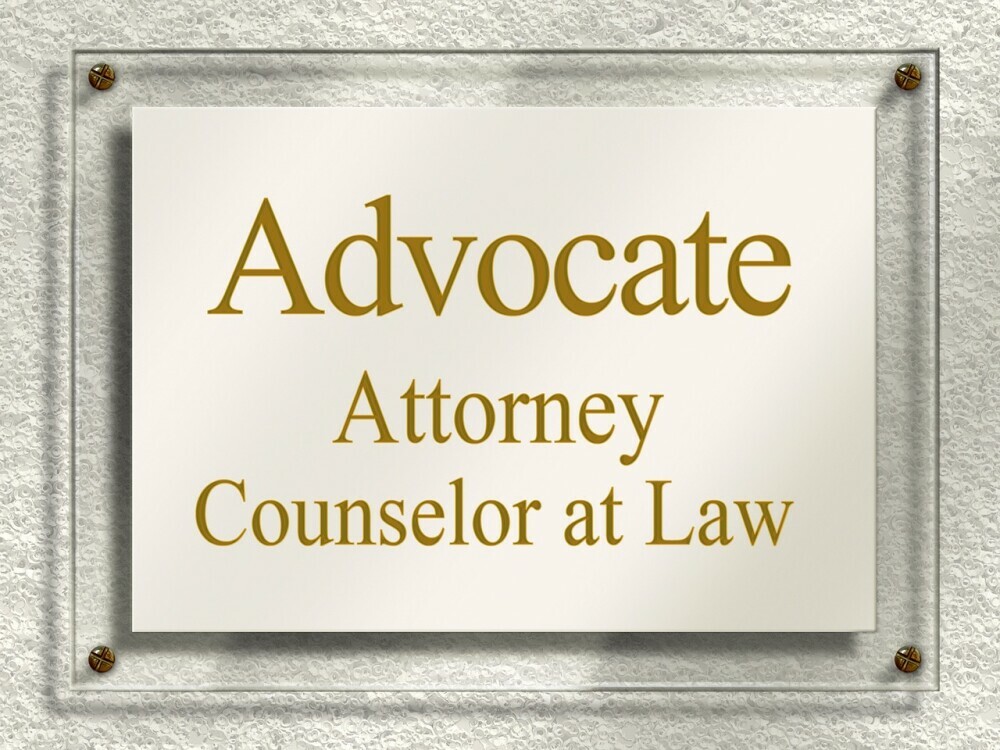 advocate plaque