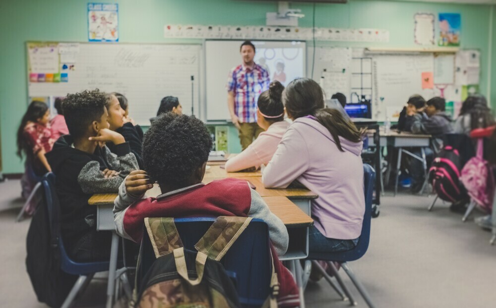 teacher in classroom