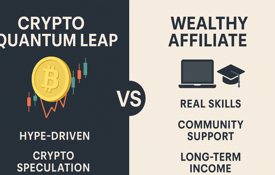 Crypto Quantum Leap VS Wealthy Affiliate Image