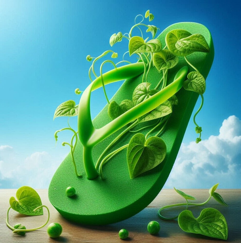 green flip flop