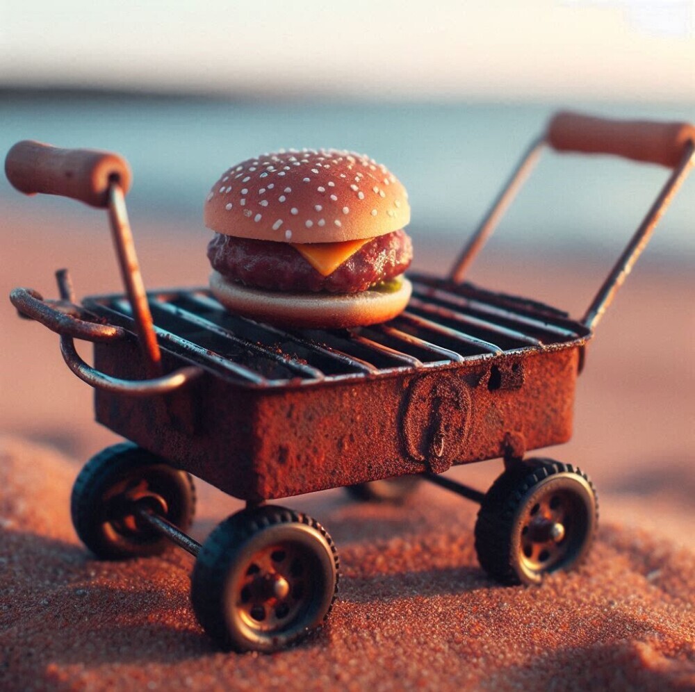 grill on beach