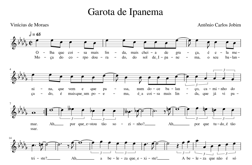 lyrics, sheet music of song