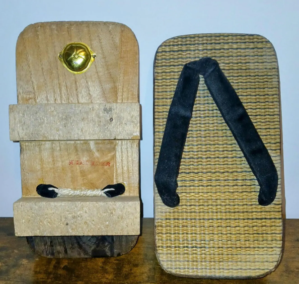 wooden flip flops
