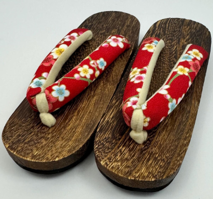 wooden flip flops
