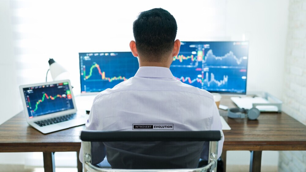 Introvert trader using patience and focus for success