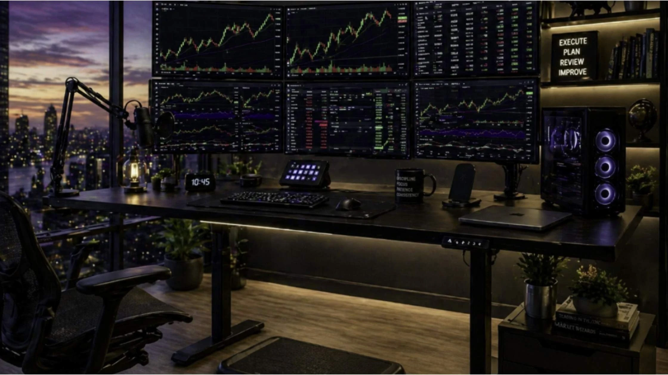 Best Desk Setups for Traders in 2026 - standing desk image