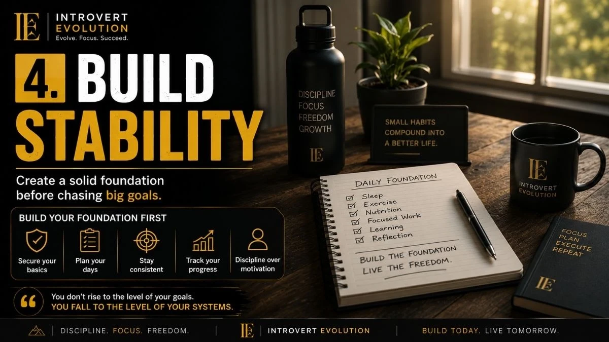 Daily habits and routines for building stability, discipline, focus, and long-term personal growth.