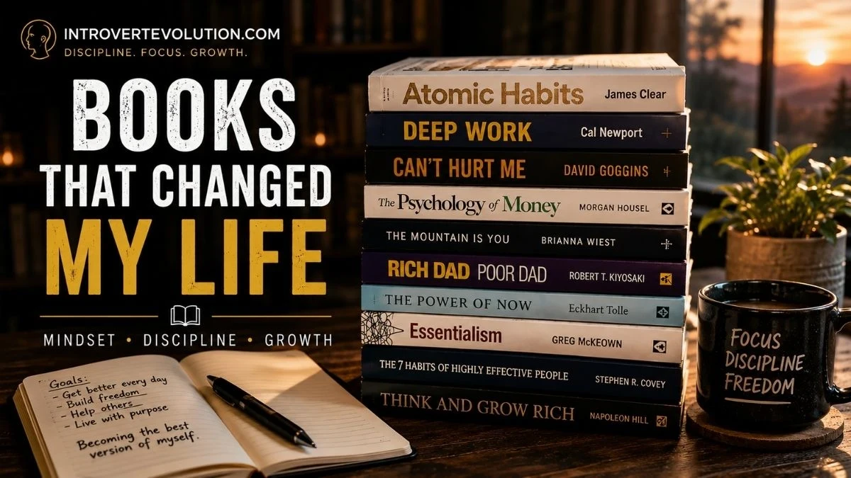 Books That Changed My Life – personal growth and mindset books by Introvert Evolution