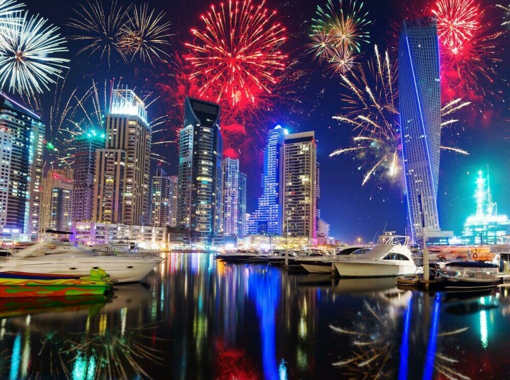 Dubai Marina fireworks, Dubai