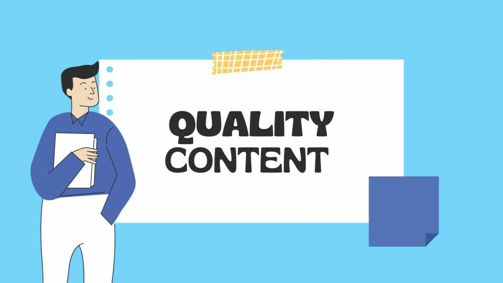 Quality Content image created by author using Canva