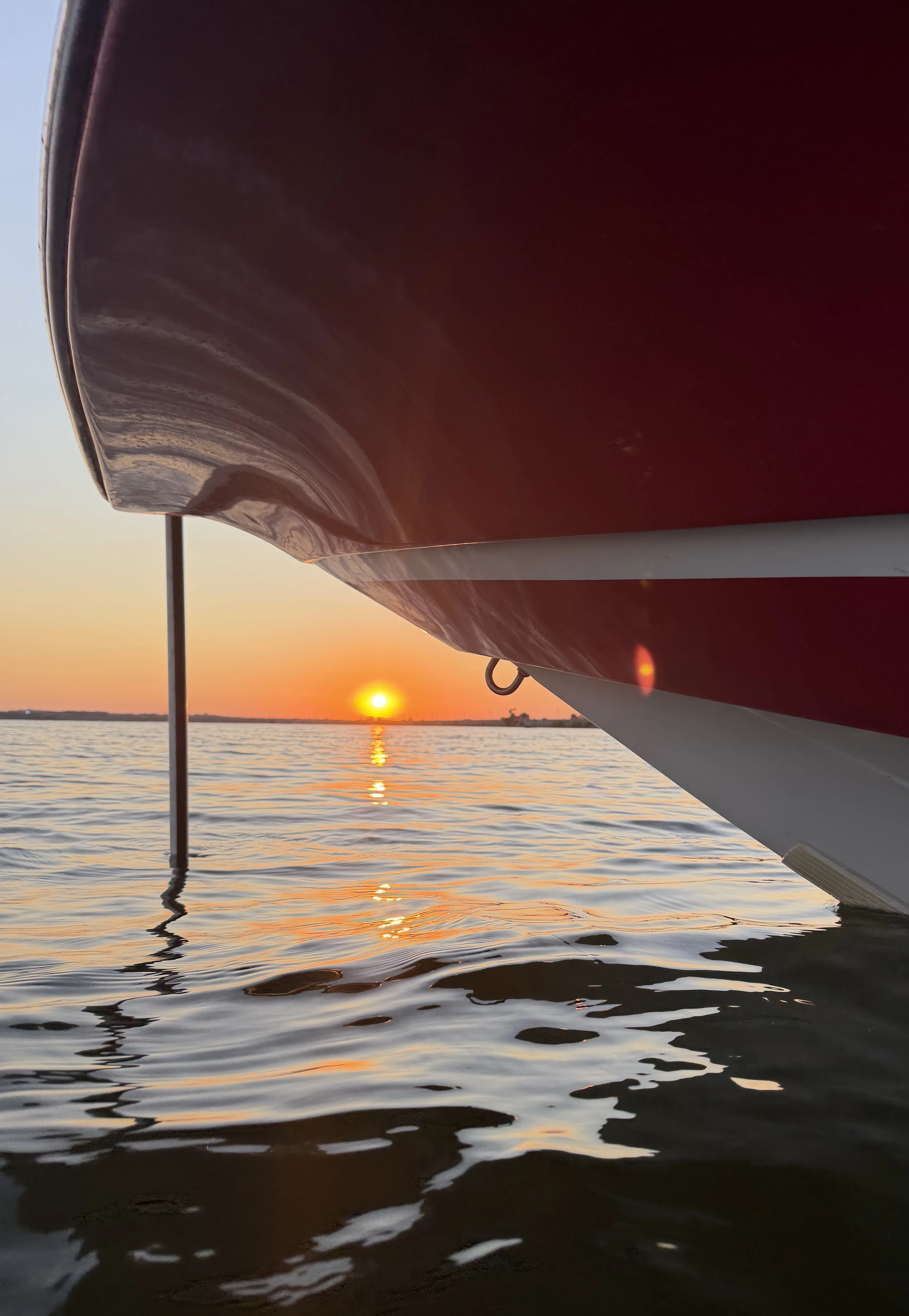 sunset on the lake 