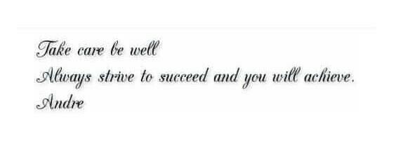 Strive to Succeed and You Will Achieve