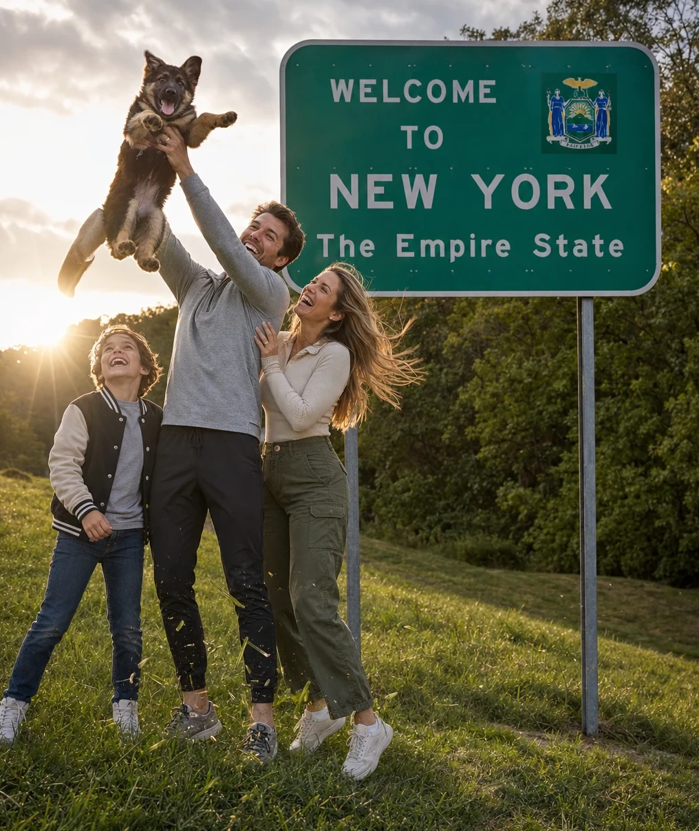 Welcome to New York German Shepherd puppy