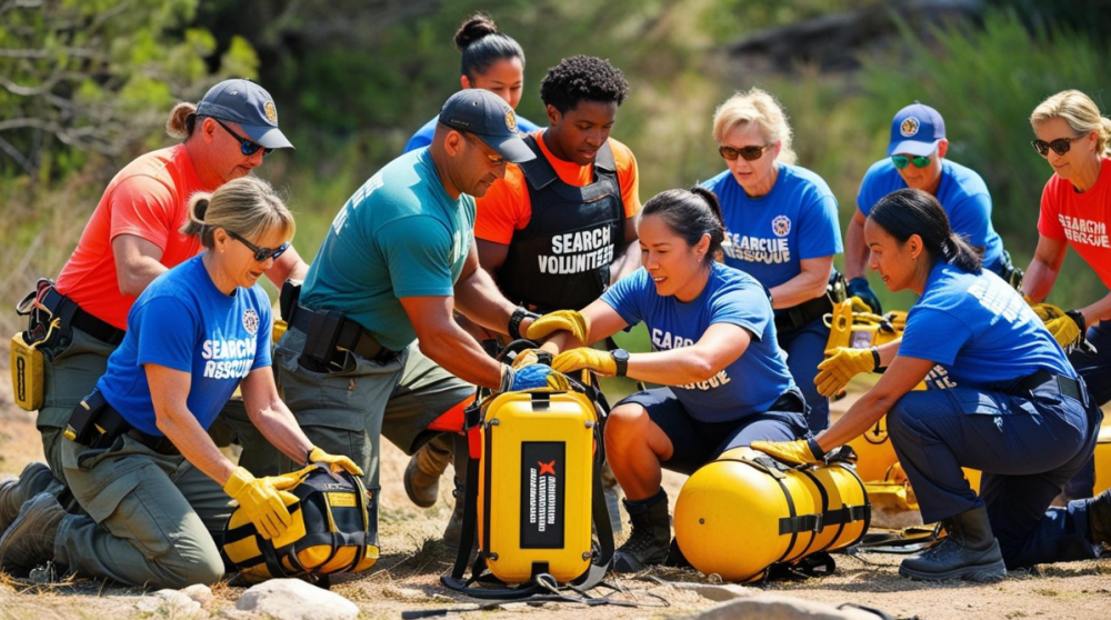 Volunteers Training in Search and Rescue