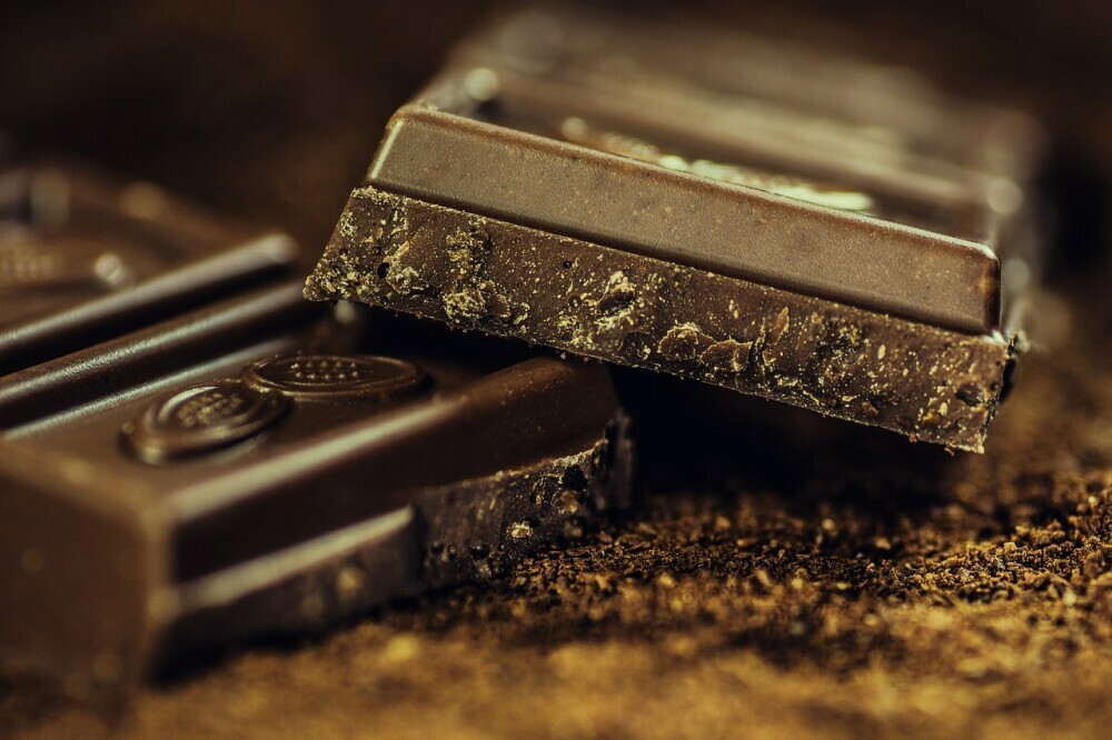 Image of dark chocolate blocks