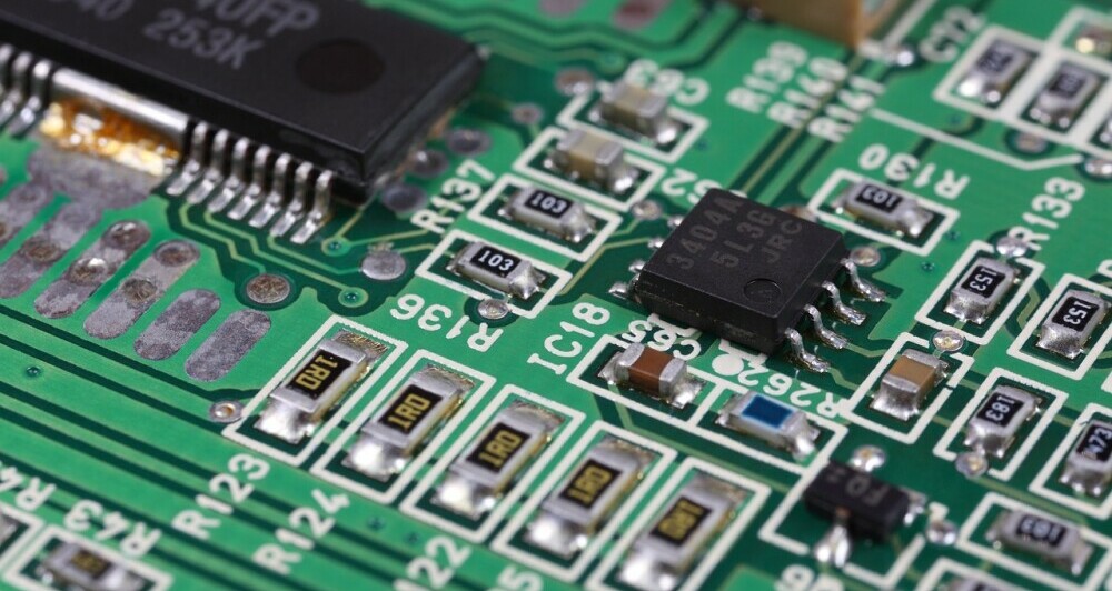 Image of integrated circuits containing toxic chemicals