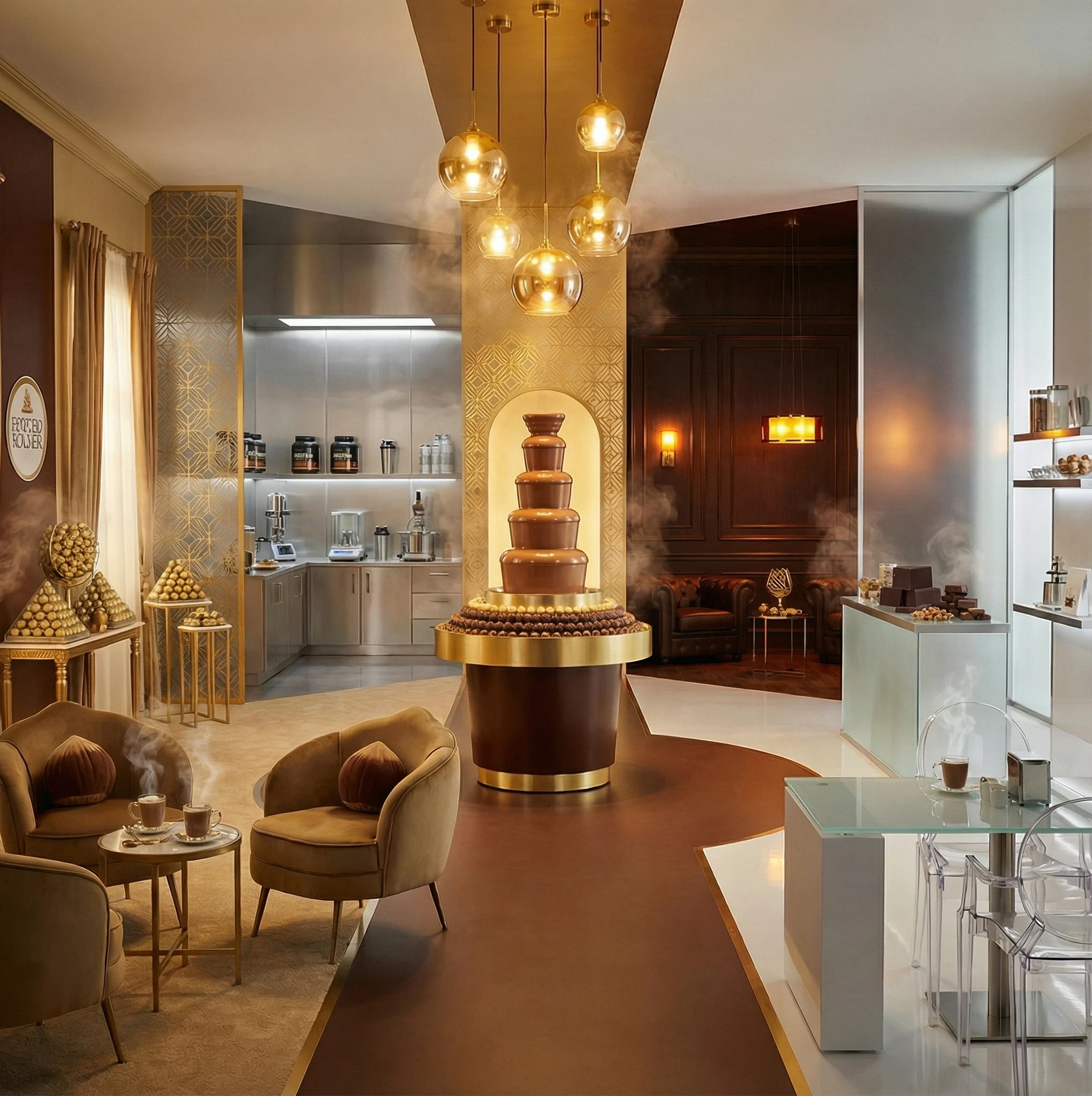 Luxury Ferrero Rocher Hot Chocolate Tasting Lounge