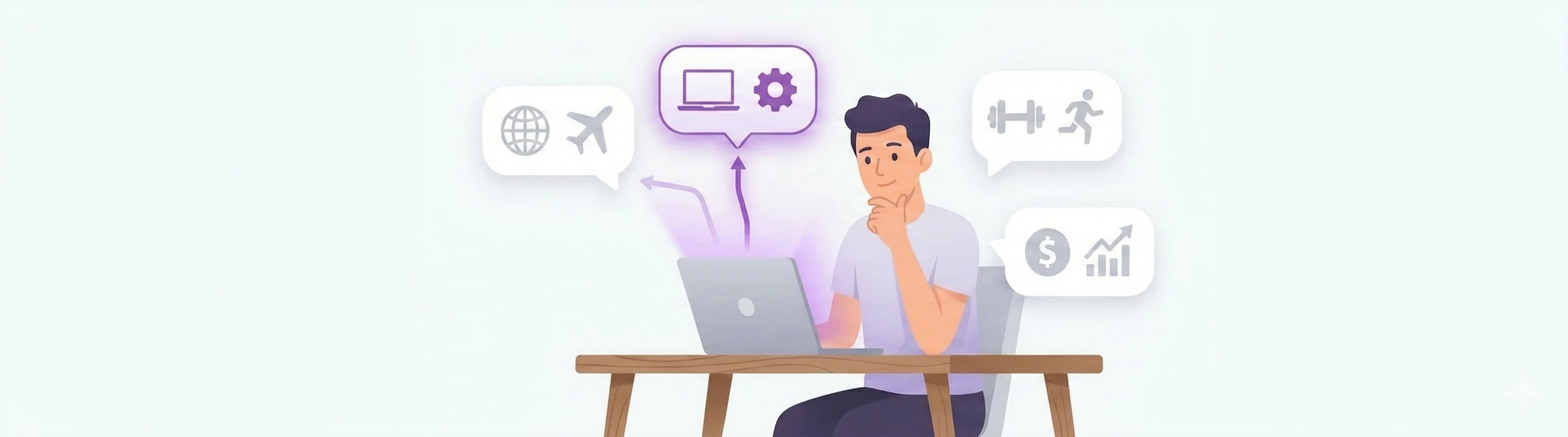 A beginner affiliate marketing thinking of a niche.