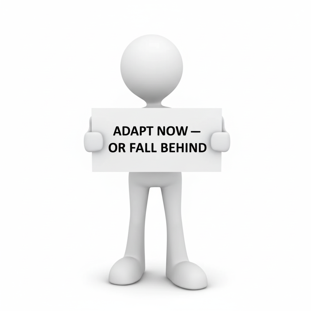 Stick figure climbing a staircase of progress toward affiliate marketing success in 2026