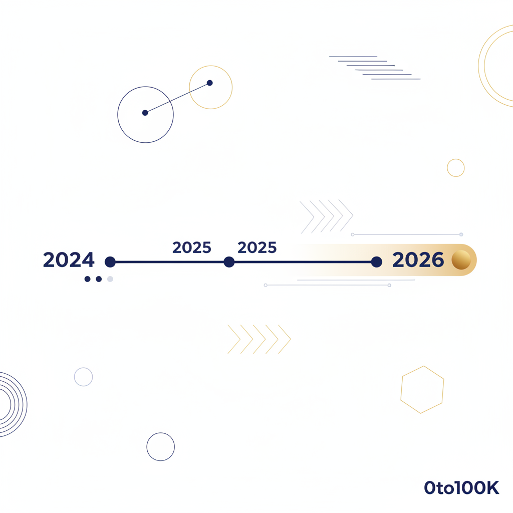 Timeline graphic showing affiliate marketing trends evolving toward AI-powered discovery in 2026