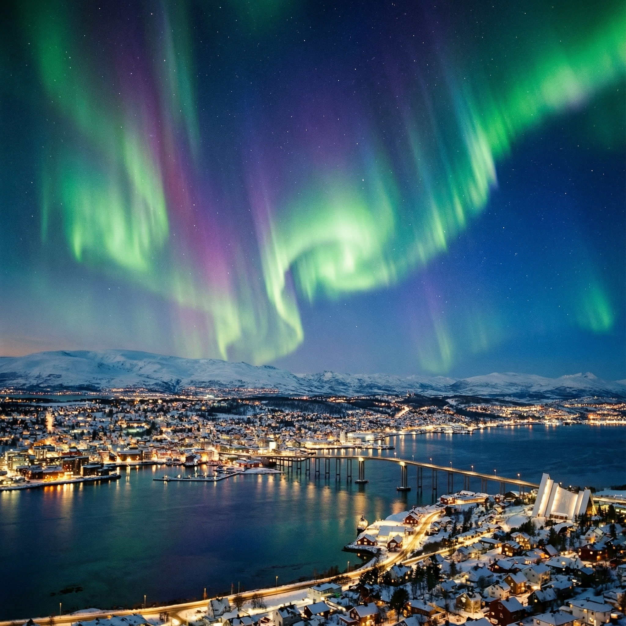 Aurora over Tromsø, Norway