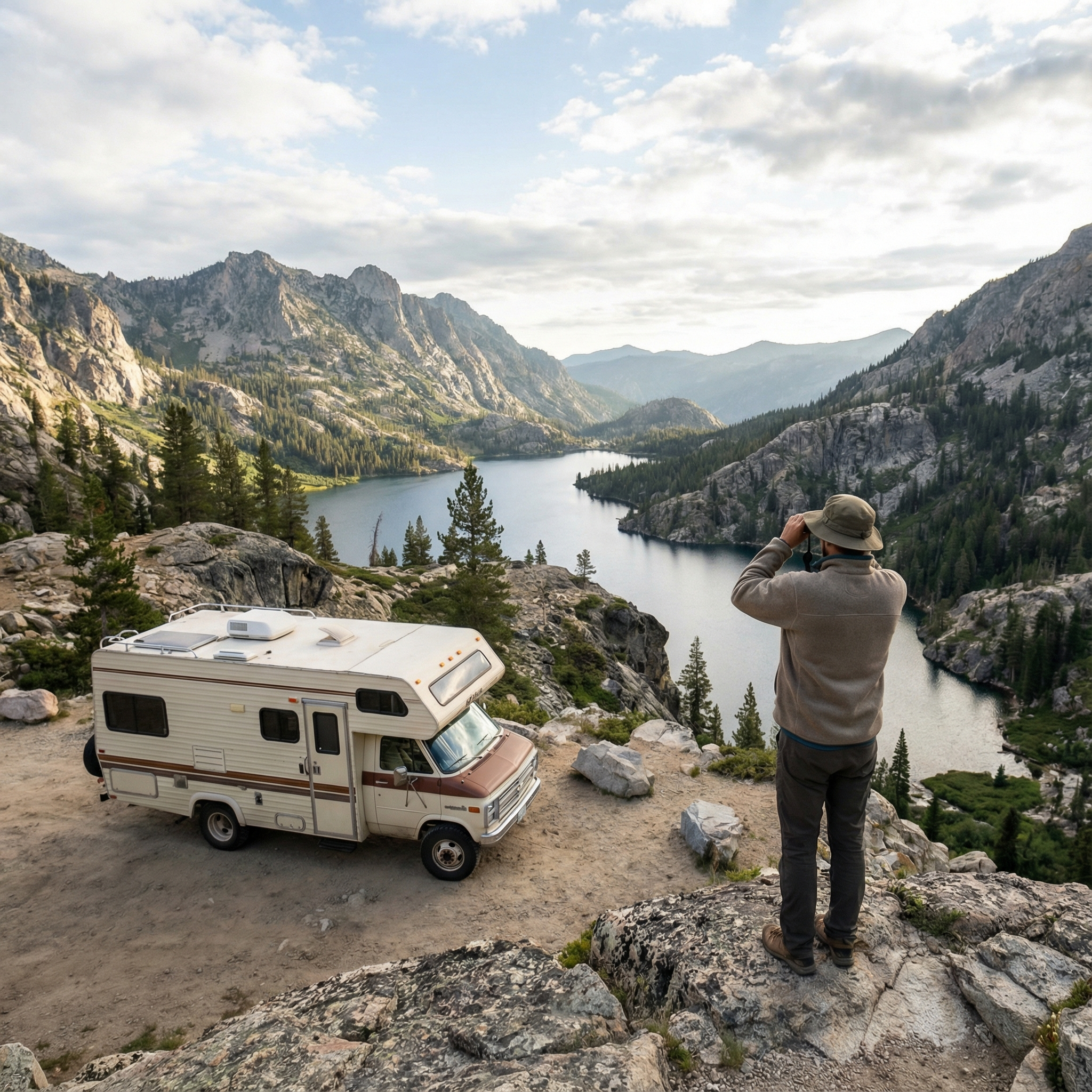 Outdoor RV adventure vibe representing hobbies guided by location