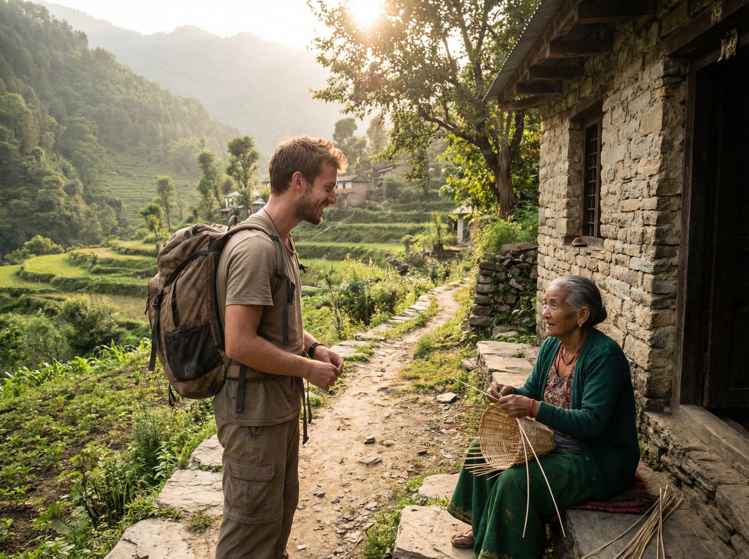Traveler exploring a scenic destination with an authentic local travel vibe in 2026