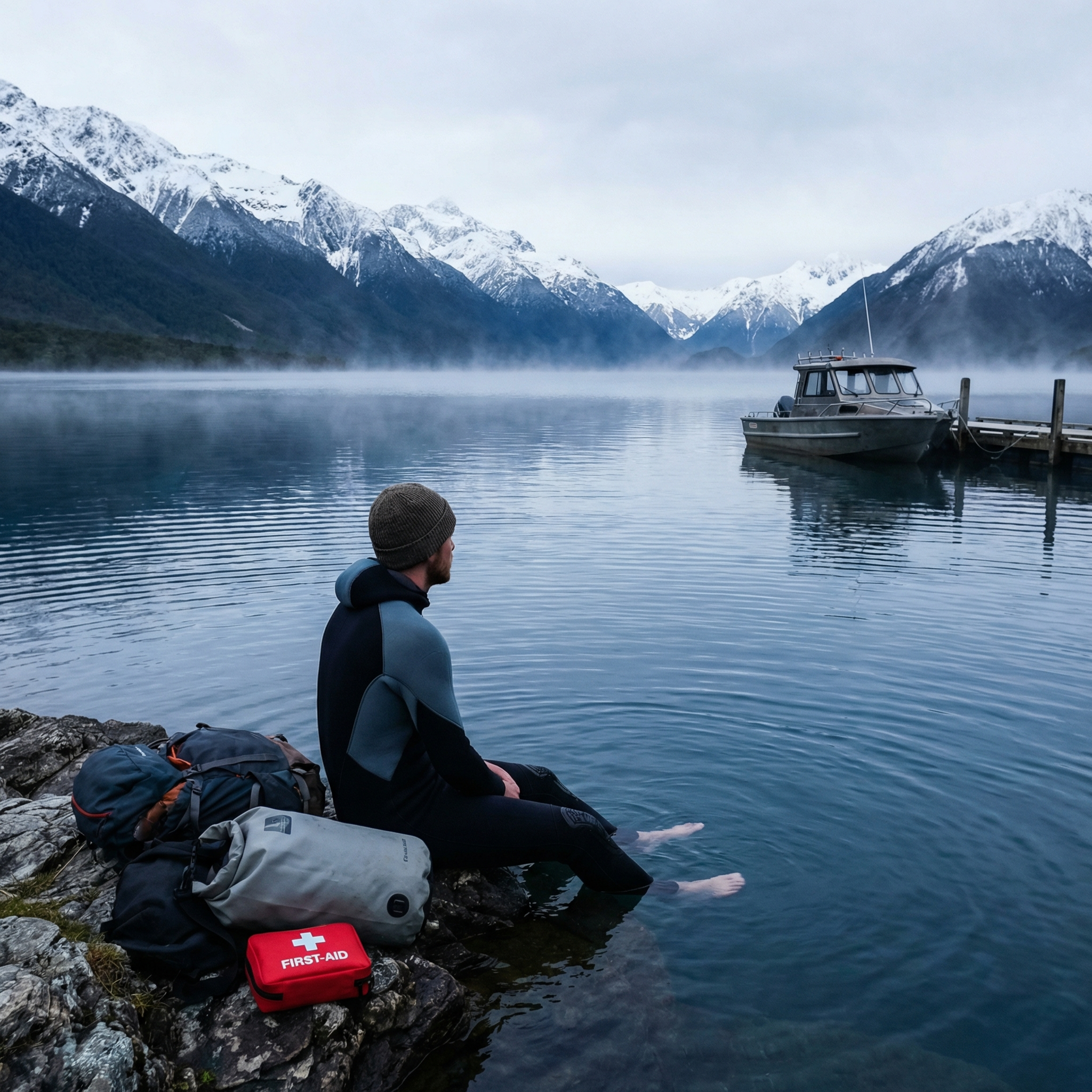 Safety considerations for cold water immersion while traveling